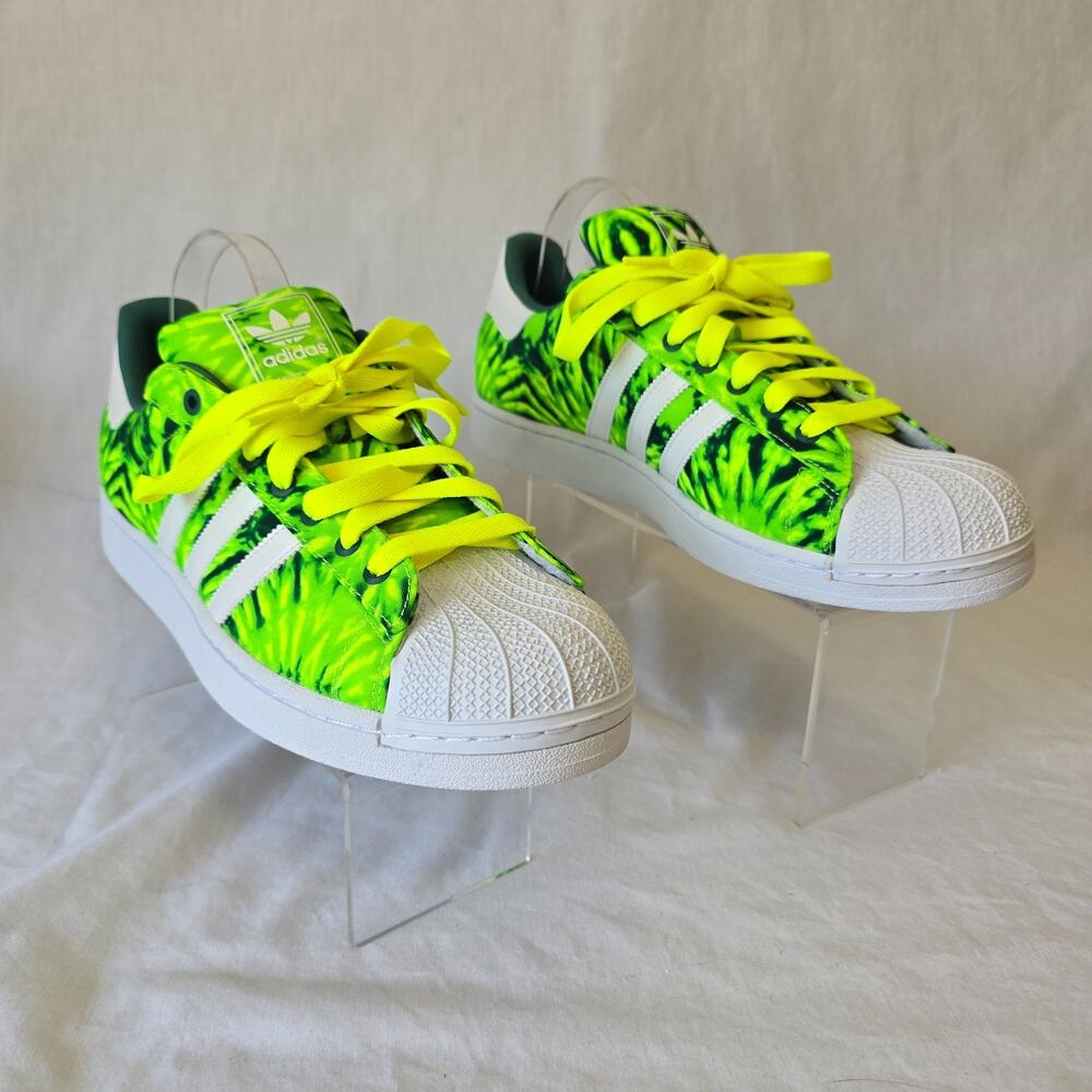 Adidas Shell Toe Stormy Tie Dye Superstar Sneakers Men's Size 13.5 C75215 EUC